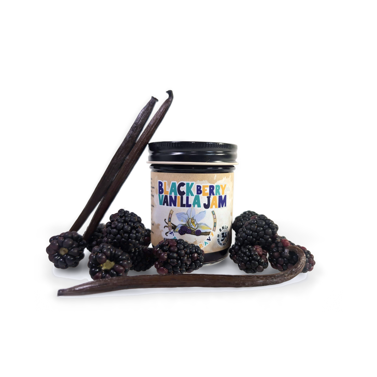 Blackberry Vanilla Jam 8oz.