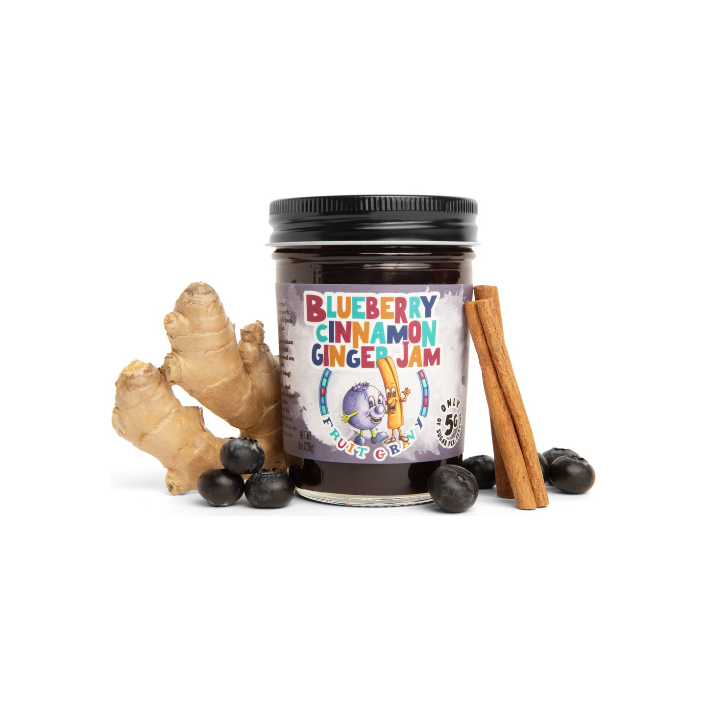 Blueberry Cinnamon Ginger Jam 8oz.